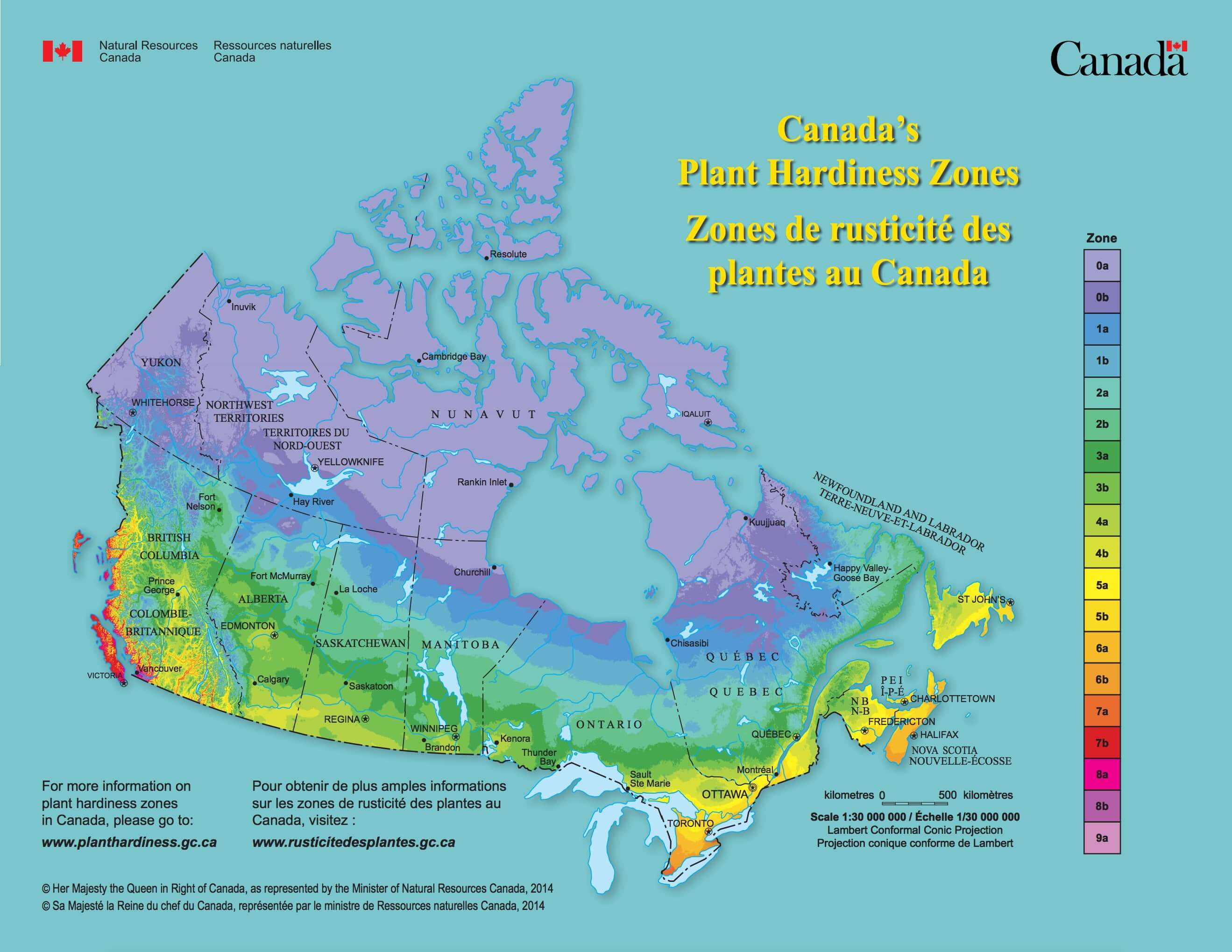 Canada's Hardiness Zones
